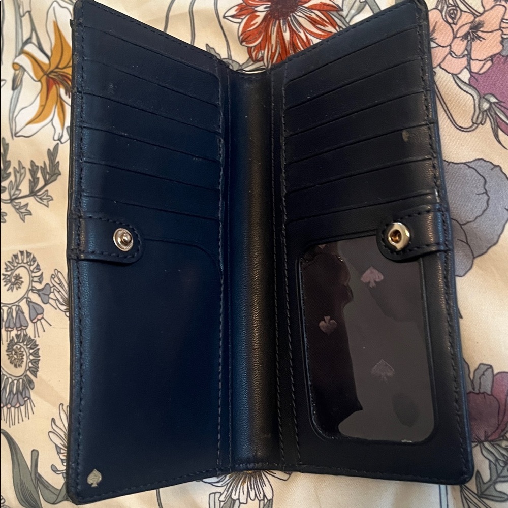 kate spade Black, Red & Cream Floral Wallet - Picture 3 of 3